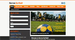 Desktop Screenshot of harrowkorfball.com